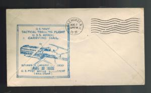 1932 USS Akron Airship cover Tactical Training flight Lakehurst zeppelin 