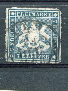 Wuerttemberg  #44 Used VF       Lakeshore Philatelics