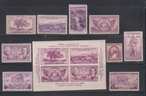 US, 772-784, MNH , VF, COMPLETE YEAR 1935-1936