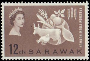Sarawak #212, Complete Set, 1963, Food, Never Hinged