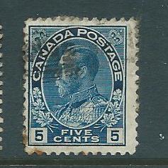 Canada  #111 5c George V  (U) CV $1.00