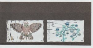 Finland  Scott#  1610a-1610b  Used  (2020 Owl and Stylized Tree)