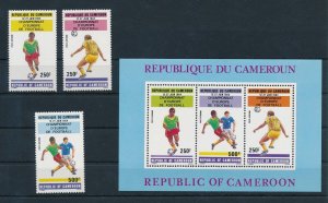 [112846] Cameroon Cameroun 1984 Football soccer European Cup with sheet MNH