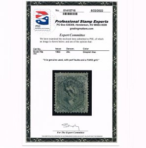 VERY AFFORDABLE GENUINE SCOTT #78a F-VF USED 1863 GRAYISH LILAC PSE CERT