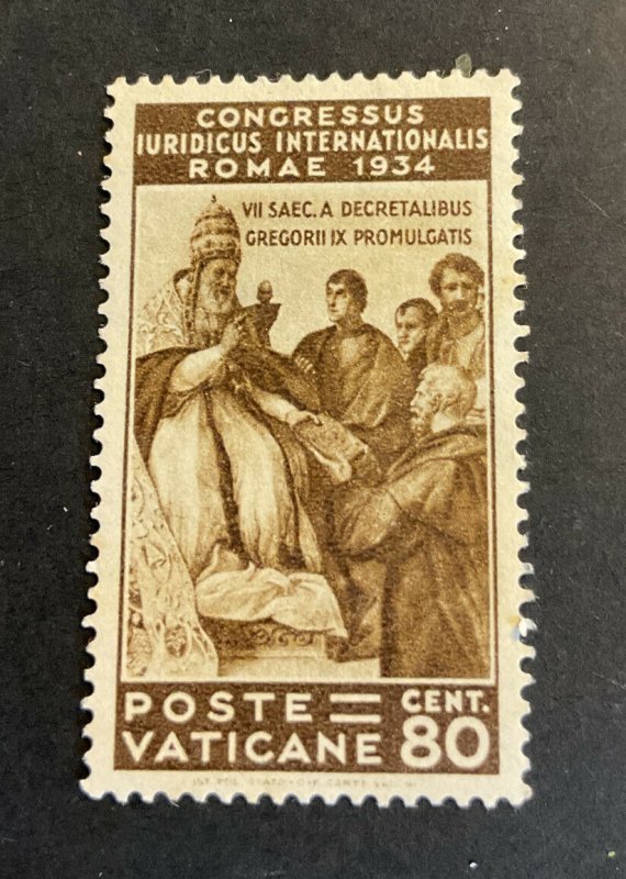 Vatican City Sc# 45 Mint No Gum MNG - 1934 Juridical Congress (1935) Cv $55