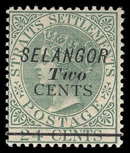 MALAYA STATES- SELANGOR 19  Mint (ID # 89303)