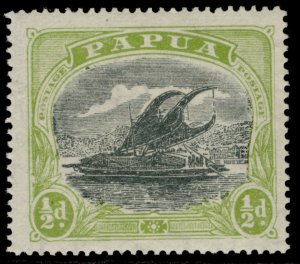 AUSTRALIA - Papua GV SG93, ½d myrtle & apple green, LH MINT.