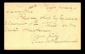 Canada 1910 Paris ONT Duplex Cancel to Grimsby ONT - L27880