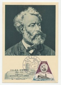 Maximum card Monaco 1955 Jules Verne - Nautilus - Submarine