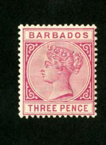 Barbados Stamps # 63A VF OG NH