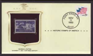 US Patton Historic Stamp Cover BIN