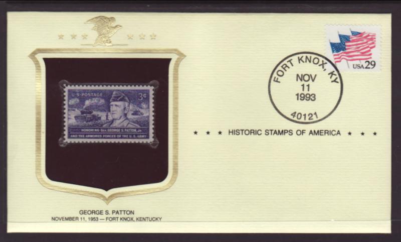 US Patton Historic Stamp Cover BIN