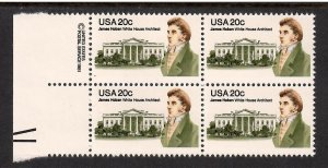 US # 1936 , James Hoban , F-VF OG NH Copyright Block of 4 - I Combine S/H 