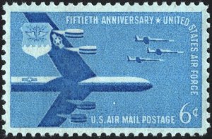 SC#C49 6¢ Air Force Anniversary Single (1957) MNH