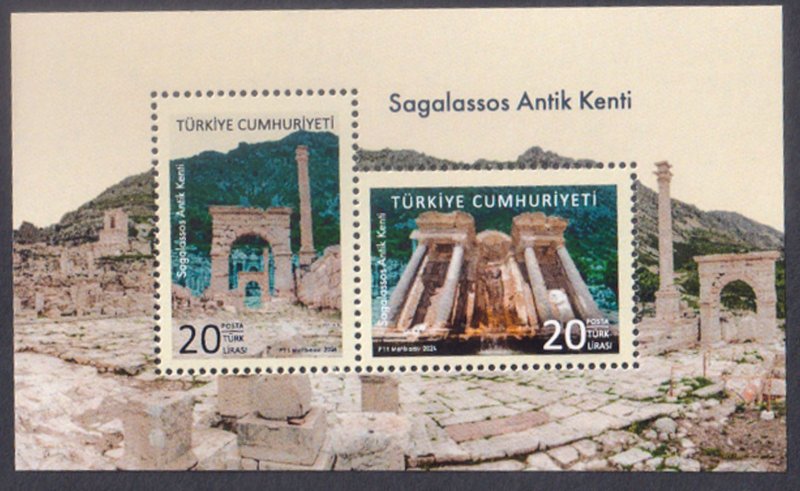 TURKEY - 2024 RUINS OF SAGALASSOS - MIN. SHEET MINT NH