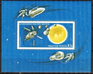 Hungary 1965 Space Voshod 2 Gemini 4 Mi. Bl. 52 MNH