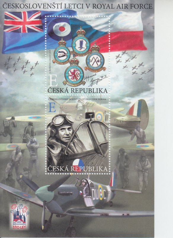 2019 Czech Republic R.A.F. Fighters - WWII SS (Scott 3804) MNH