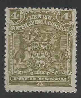 Rhodesia Scott 64 MH* coat of arms stamp