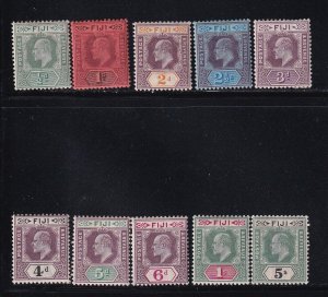 Fiji Scott #'s 59 - 68 Set F-VF OG hinged nice colors scv $ 153  ! see pic !