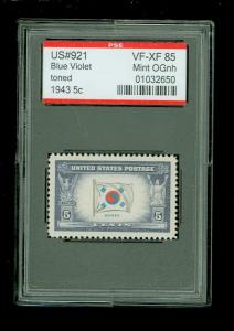 US # 921 Overrrun Countries, PSE Graded VF-XF 85, Mint OGnh