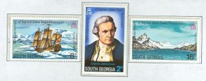 South Georgia #41-43  Single (Complete Set)