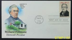 Millard Fillmore 13th President ARTCRAFT FIRST DAY COVER