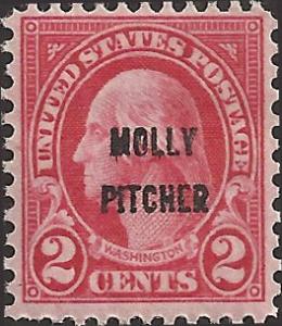 # 646 MNH - SCV-1.60 - Carmine George Washington Molly Pitcher