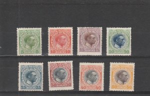 Danish West Indies  Scott#  51-58  MH  (1915 King Christian X)