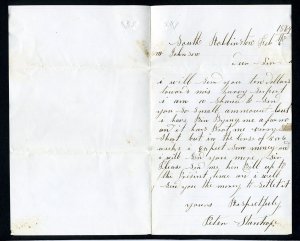 # 94 on cover South Robbinston, ME, DPO, to Carmel, ME with letter - 2-6-1869