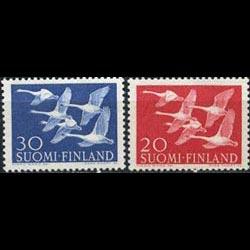 FINLAND 1956 - Scott# 343-4 Whooper Swans Set of 2 NH