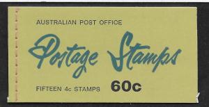 AUSTRALIA SC# 397a COMP BKLT  FVF/MNH 1966