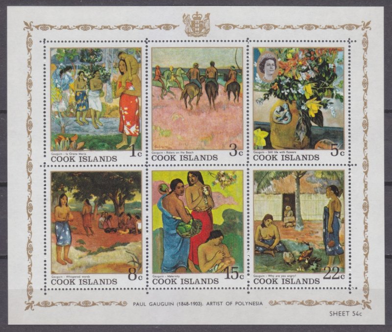 1967 Cook Islands 170-175/B2 Painting