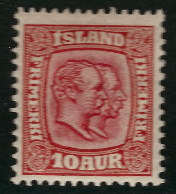 Iceland Vibrant Sc#76 Mint OG F-VF SCV $165...powerful bargain!!