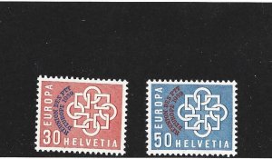 Switzerland Scott 376-377 Unused Hinged Europa