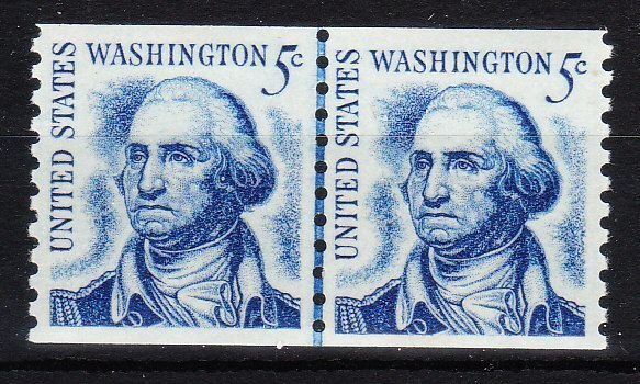 MOstamps - US Scott #1304 XF-Sup Mint OG NH Coil Line Pair - Lot # HS-E738