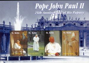 ST KITTS 592 MNH S/S SCV $6.50 BIN $4.00 RELIGION