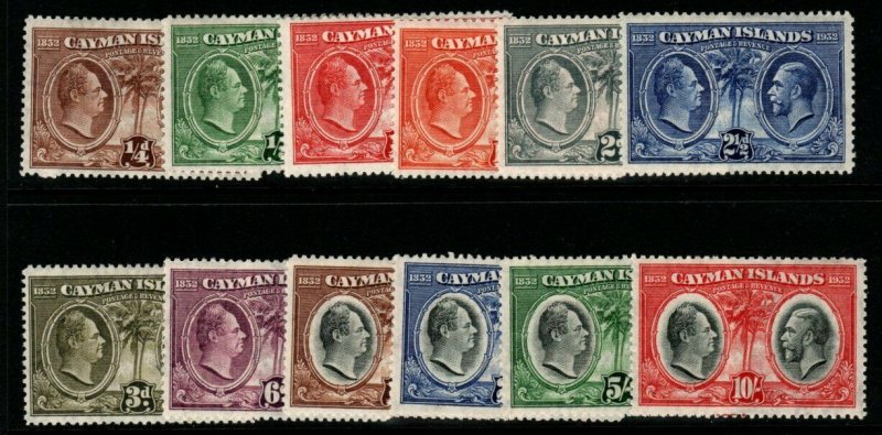 CAYMAN ISLANDS SG84/95 1932 CENTENARY SET MTD MINT