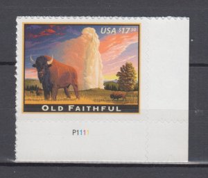 ​USA Sc#4379 Old Faithful MNH With Plate P1111
