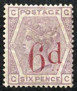 SG162 6d on 6d M/Mint (some gum grazing) Cat 675 pounds