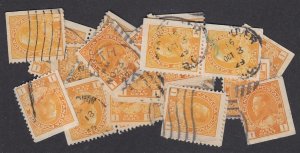 Canada #105 Used Admiral Issue Lot of 32 Corner Copies