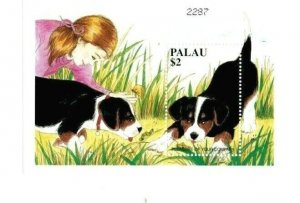 Palau - 1999 - Dogs Pets - Souvenir Stamp Sheet - Scott #531 - MNH