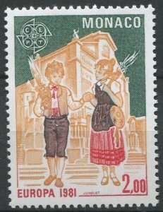 Monaco Sc#1279 MNH, 2f multi, Europa (C.E.P.T.) 1981 - Folklore (1981)