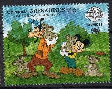 GRENADA - GRENADINES - 1988 - DISNEY - DONALD DUCK - MICKEY MOUSE - KOALA PARK -