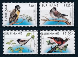 [SU 951] Suriname 1997 Birds - Owl, Finch, Pigeon  MNH