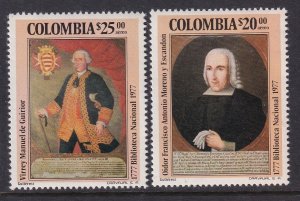 Colombia C651-C652 Paintings MNH VF