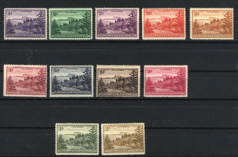 Norfolk Island 2-12   Mint NH 1947 PD