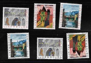 LUXEMBOURG B240-B245 MNH C/SET CHILDRENS PAINTINGS