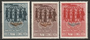 Vietnam 1965 Sc 258-60 set MNH