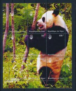 [38483] Niger 1999 Wild Animals Mammals Giant panda MNH Sheet