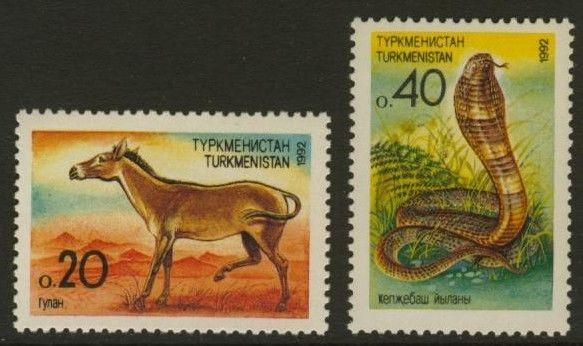 Turkmenistan 29-30 MNH Horse, Snake